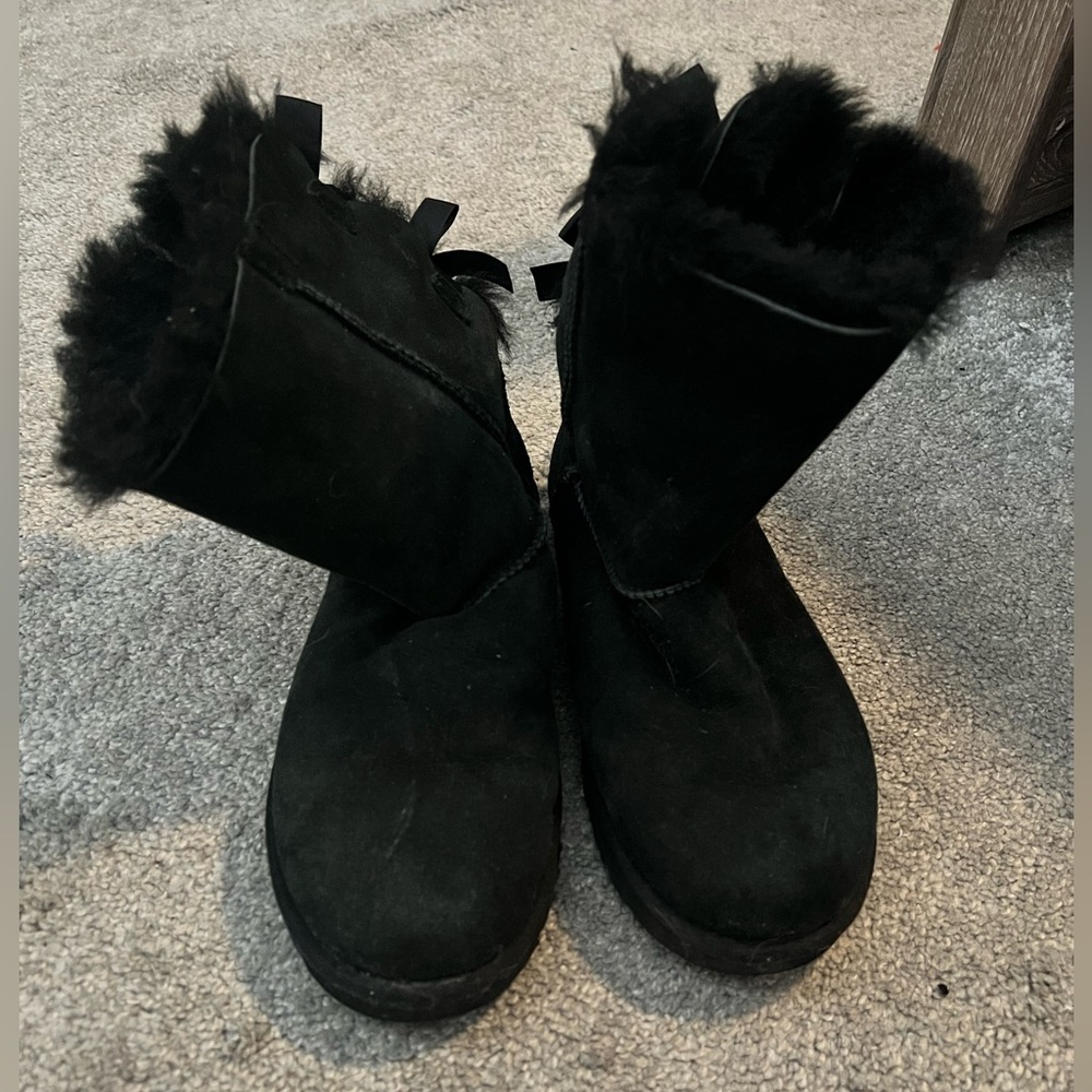 Black Bailey Bow Uggs - image 1